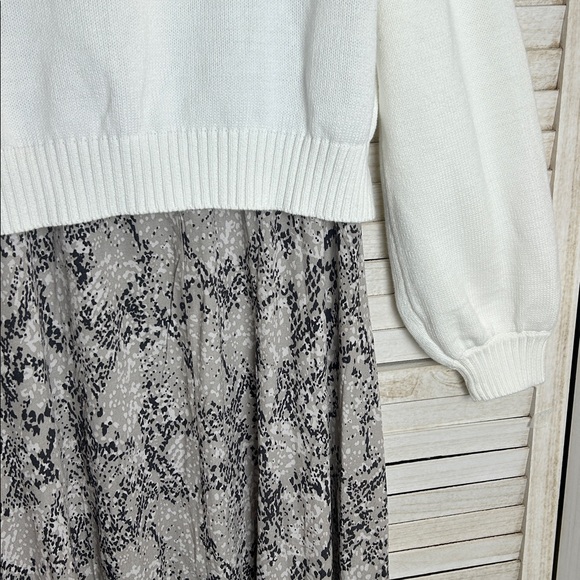 NWT Seraphine Nell Cable Knit Woven Maternity / Nursing Dress. Size 14 - Picture 7 of 12